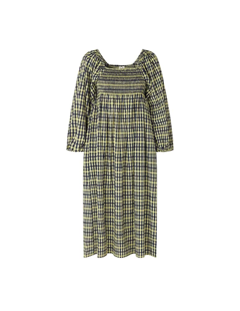 rinascente Baum und Pferdgarten Abito lungo tre quarti stampa check Aquina