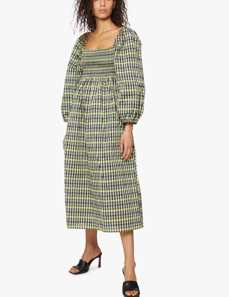 rinascente Baum und Pferdgarten Abito lungo tre quarti stampa check Aquina