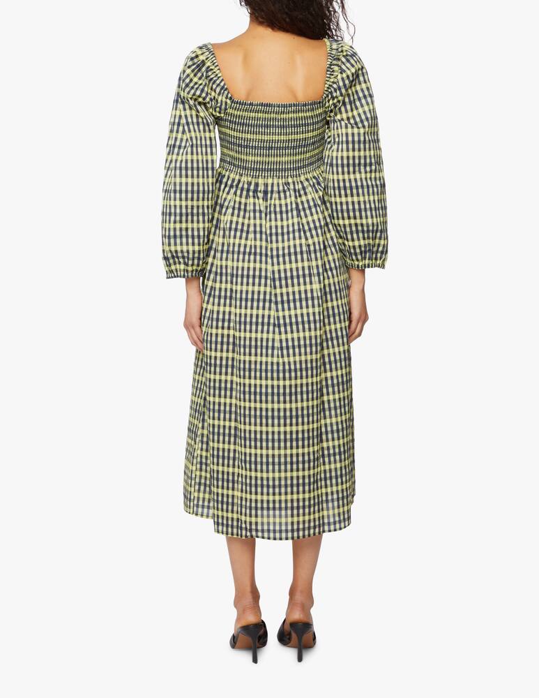 rinascente Baum und Pferdgarten Abito lungo tre quarti stampa check Aquina