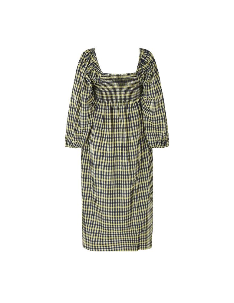 rinascente Baum und Pferdgarten Abito lungo tre quarti stampa check Aquina