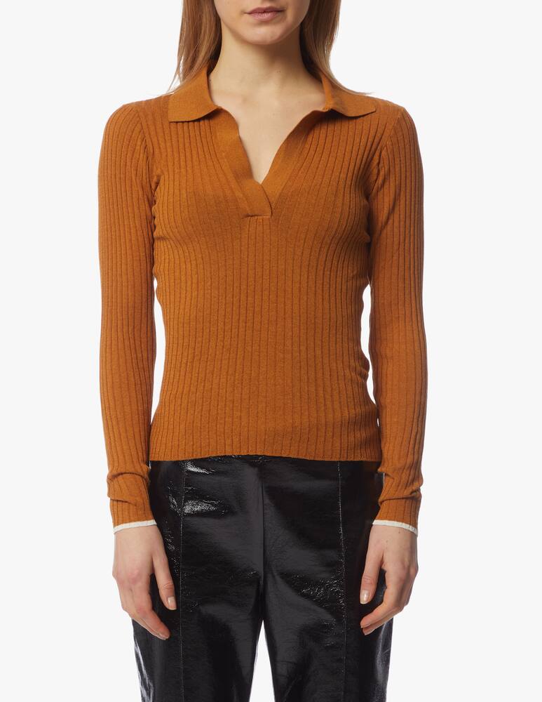 rinascente Baum und Pferdgarten Polo manica lunga in maglia scollo a V Ceara