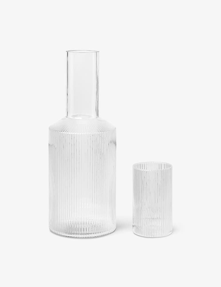 Ferm Living Caraffa Ripple - Trasparente - immagine 2 Ferm Living Caraffa Ripple - Trasparente - immagine 2