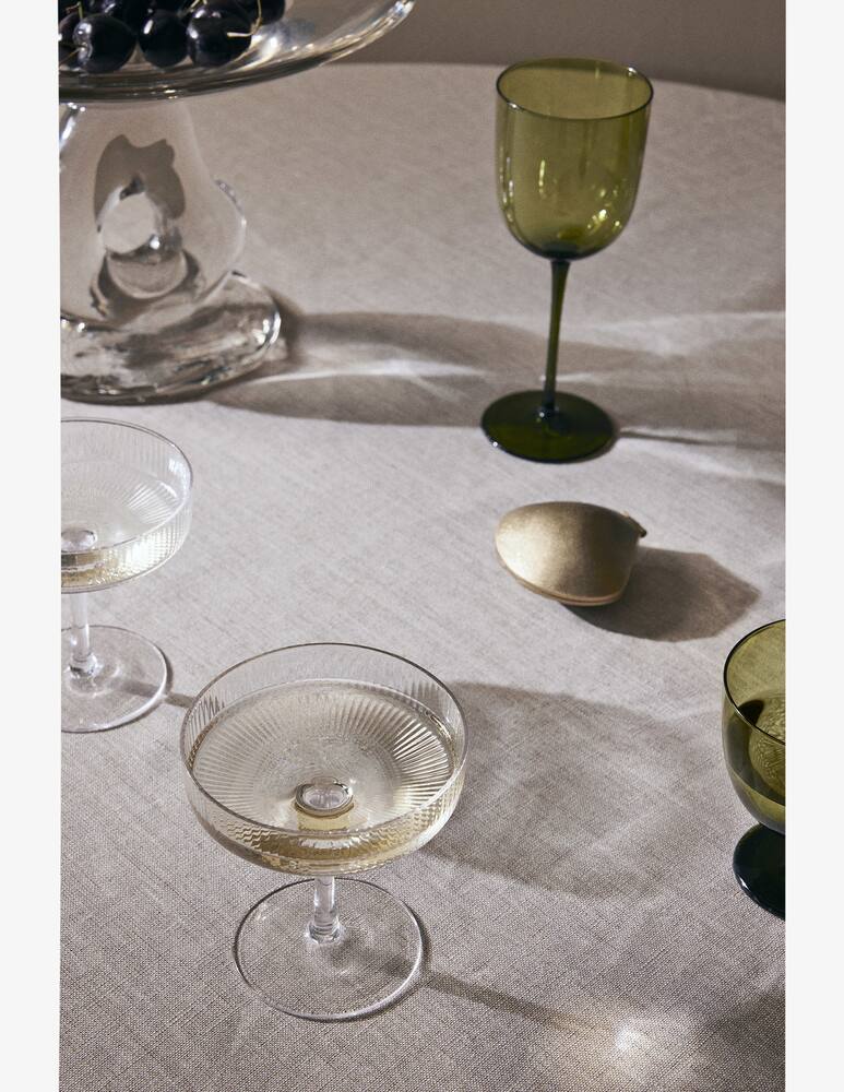 rinascente Ferm Living Ripple Coppe di Champagne - Set da 2 - Trasparente