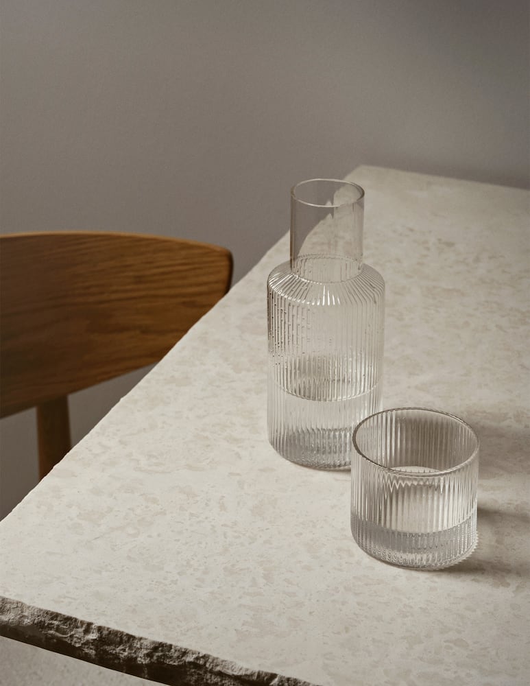 Ferm Living Ripple Small Carafe Set - Clear - picture 2 Ferm Living Ripple Small Carafe Set - Clear - picture 2
