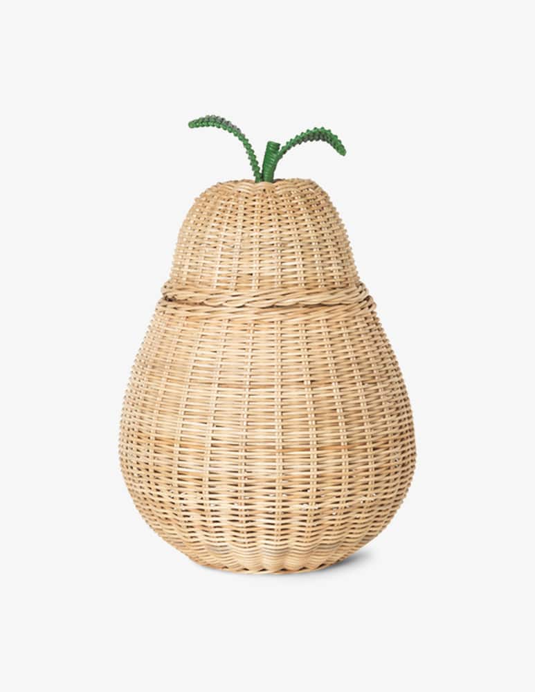 Ferm Living Pear Portaoggetti in rattan intrecciato - immagine 1 Ferm Living Pear Portaoggetti in rattan intrecciato - immagine 1