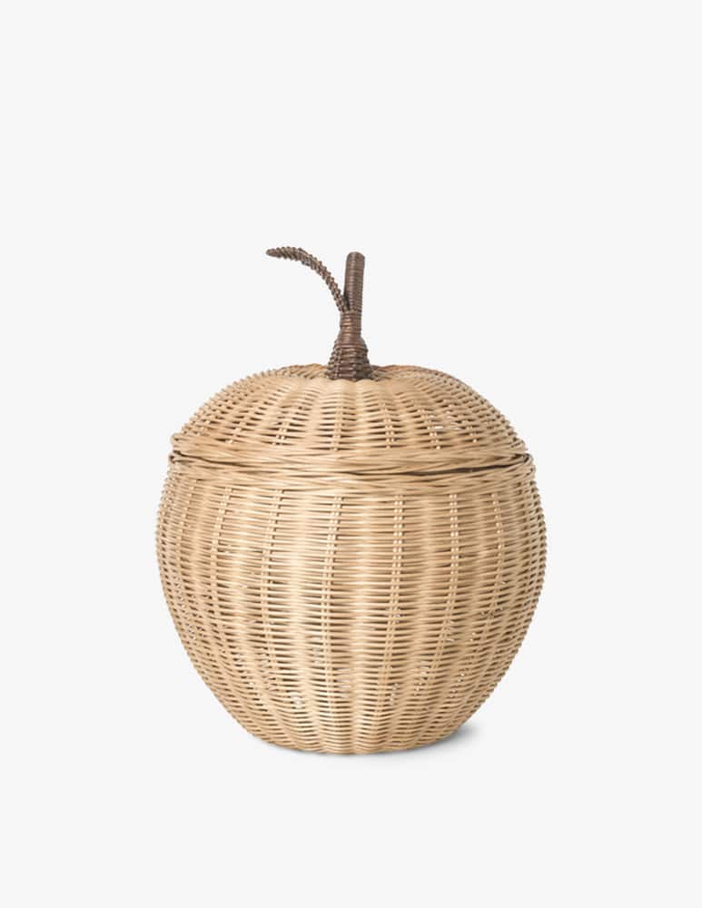 Ferm Living Apple Cesta in rattan intrecciato Large - picture 1 Ferm Living Apple Cesta in rattan intrecciato Large - picture 1