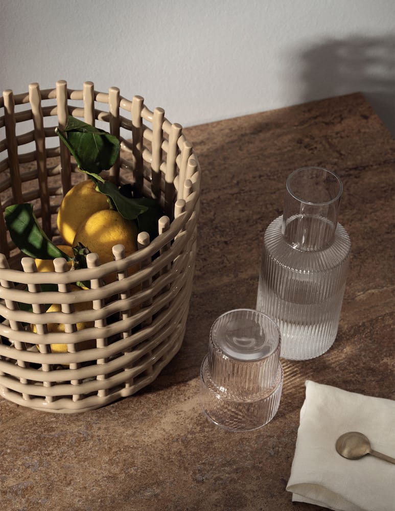 Ferm Living Ripple Small Glasses Set Of 4 - Clear - picture 2 Ferm Living Ripple Small Glasses Set Of 4 - Clear - picture 2