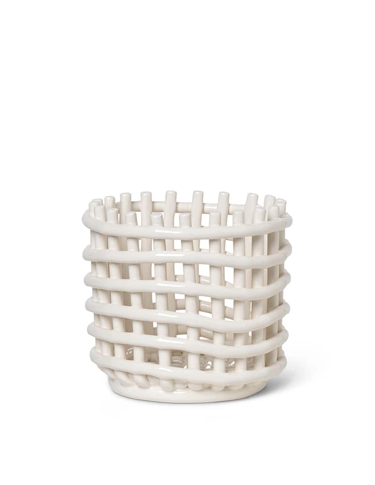 Ferm Living Basket Ceramic - Small - Off-White - picture 1