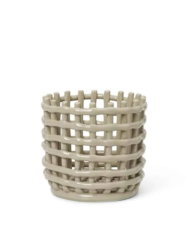 Ferm Living Basket Ceramic Small - picture 1 Ferm Living Basket Ceramic Small - picture 1