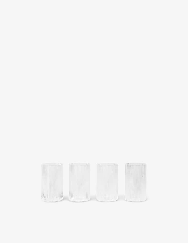 Ferm Living Ripple Verrines Set Of 4 - Clear - picture 1 Ferm Living Ripple Verrines Set Of 4 - Clear - picture 1