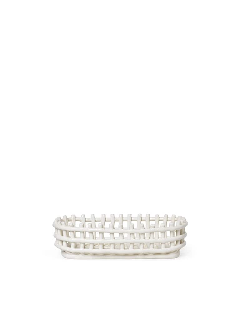 Ferm Living Basket Ceramic Oval - picture 1 Ferm Living Basket Ceramic Oval - picture 1