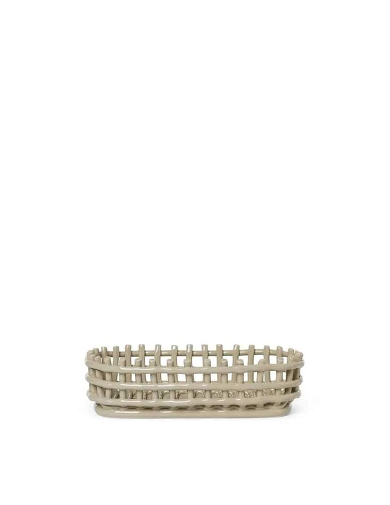 Ferm Living Basket Ceramic Oval - picture 1 Ferm Living Basket Ceramic Oval - picture 1