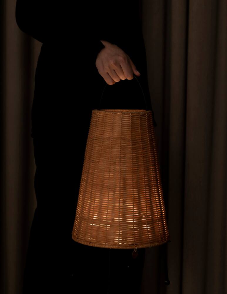 rinascente Ferm Living Porti Lampada in Rattan