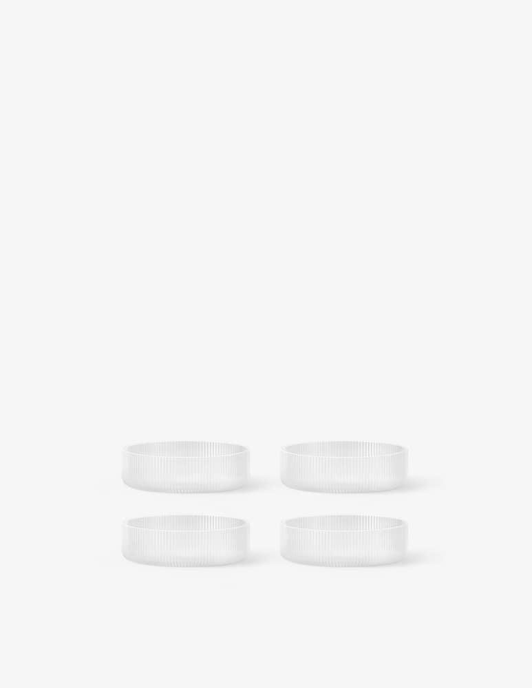 Ferm Living Ripple Serving Bowls - Set of 4 - Frosted - picture 1 Ferm Living Ripple Serving Bowls - Set of 4 - Frosted - picture 1