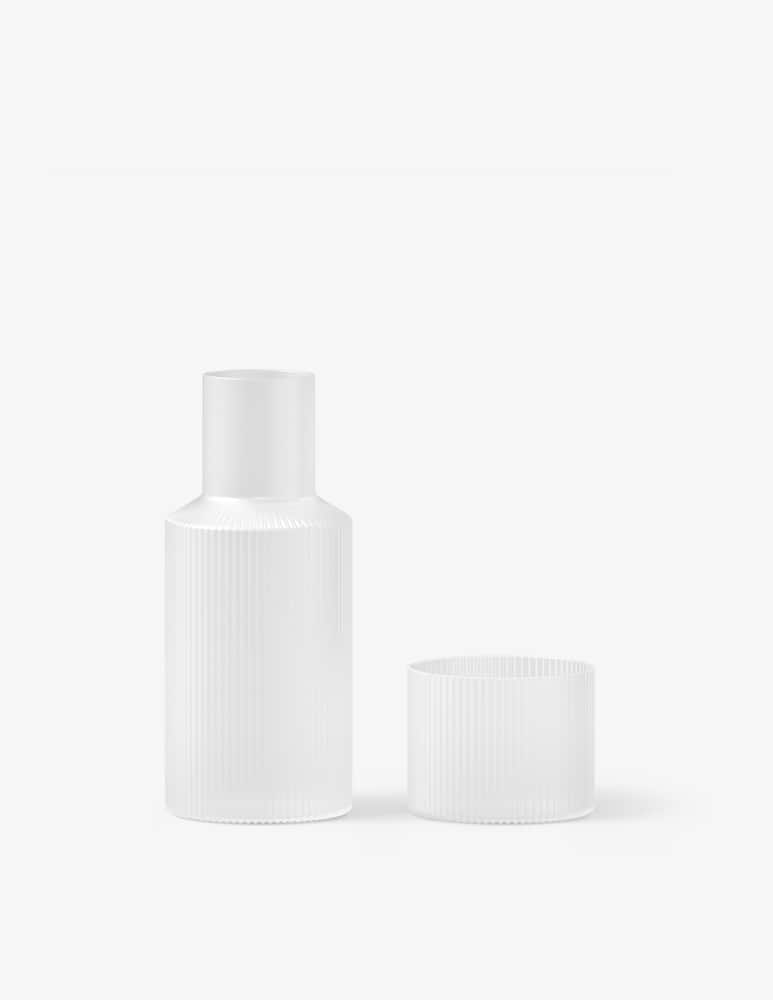 Ferm Living Carafe Ripple Small Set - Frosted - picture 1 Ferm Living Carafe Ripple Small Set - Frosted - picture 1