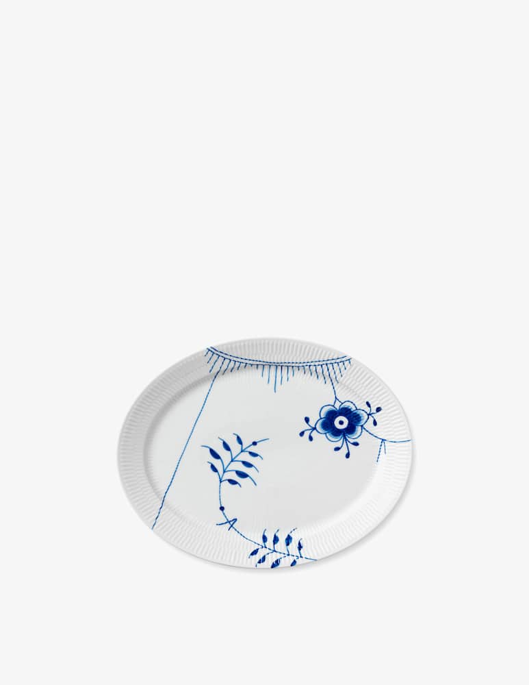 Royal Copenhagen Piatto Ovale Blue Mega 34cm - immagine 1 Royal Copenhagen Piatto Ovale Blue Mega 34cm - immagine 1