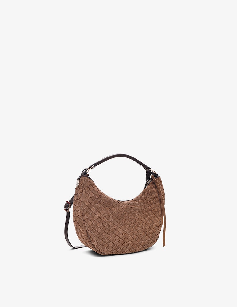 rinascente ADAX Rozzano Marlin suede shoulder bag