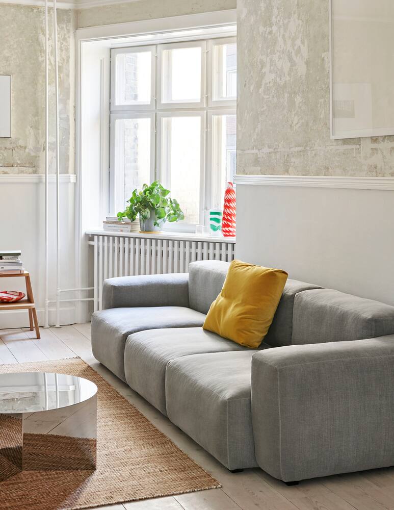 rinascente Hay Slit Table Round - Silver