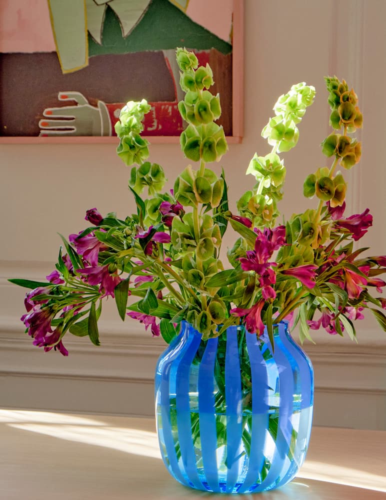 rinascente Hay Juice Vase Wide - blue