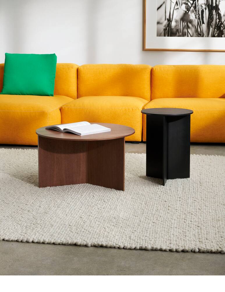 rinascente Hay Slit Table Round - Black