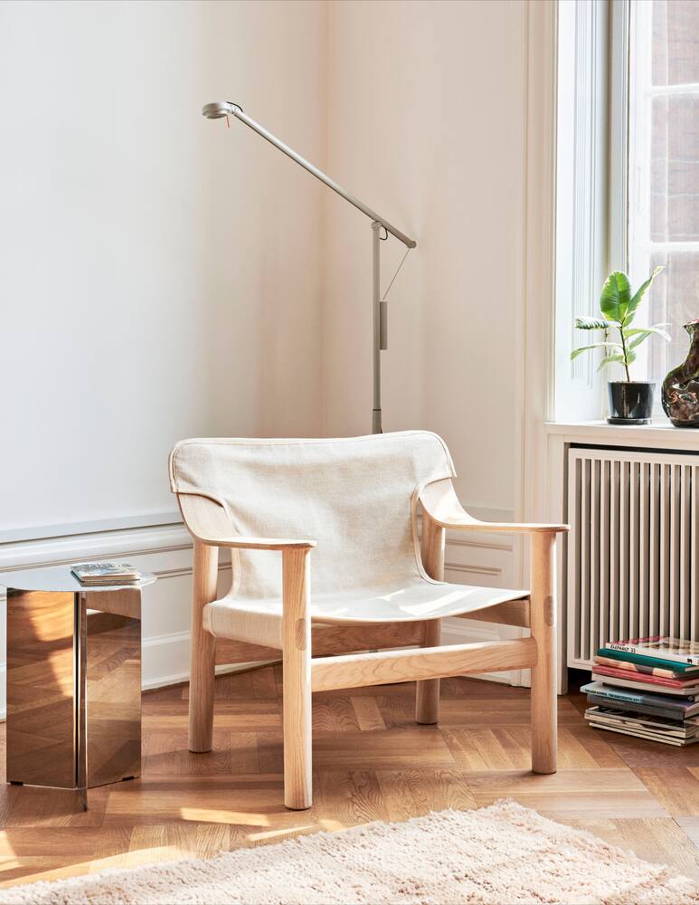 rinascente Hay Slit Table Round - Silver