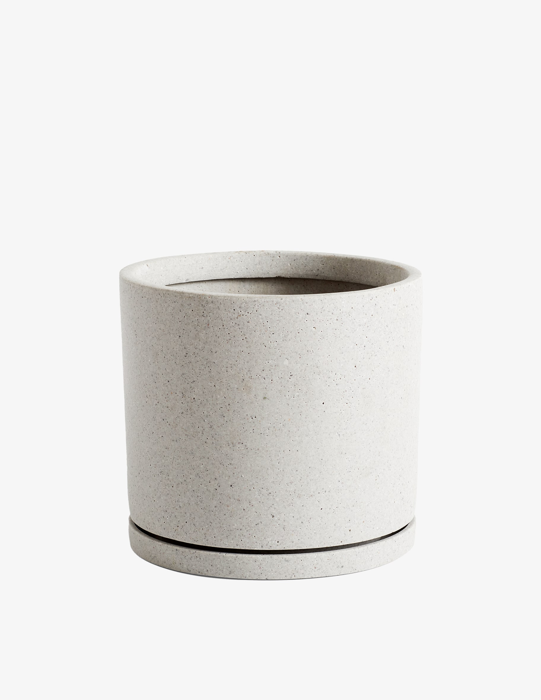 Acquista Hay Plant Pot with Saucer XXL Vaso Grigio su Rinascente