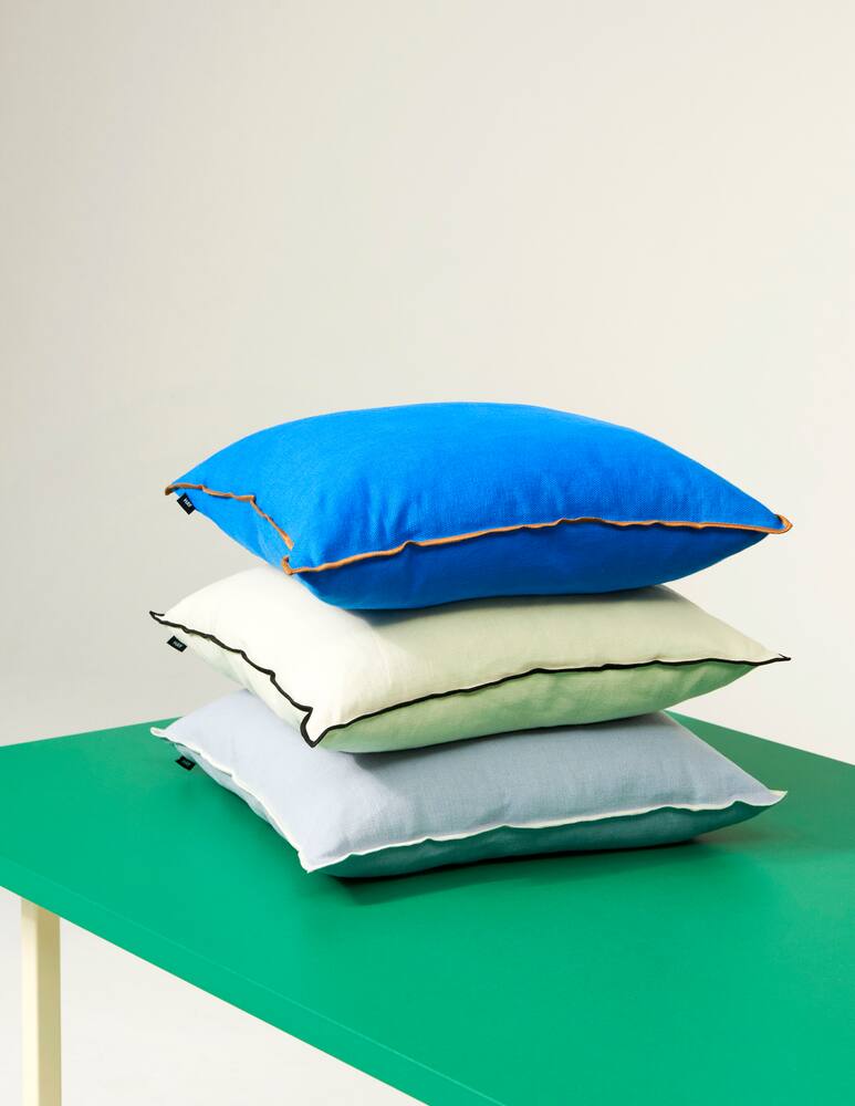 rinascente Hay Outline Cushion - Blue