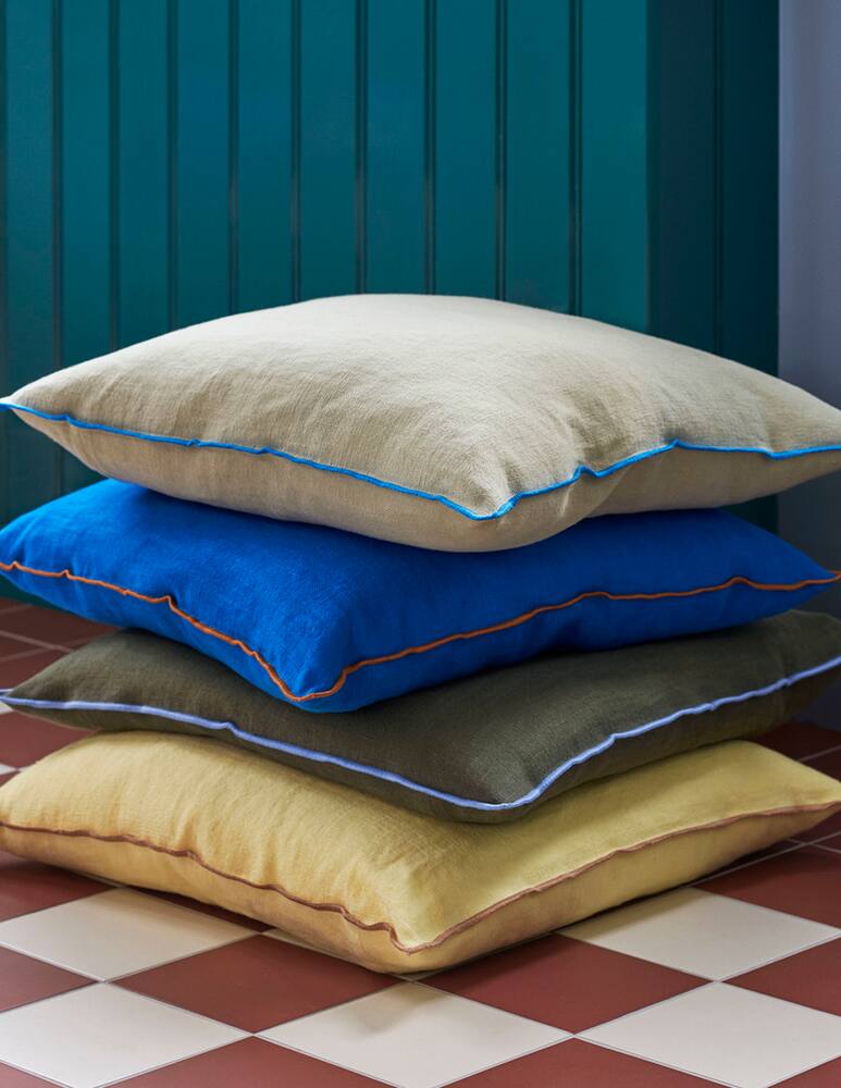 rinascente Hay Outline Cushion - grey