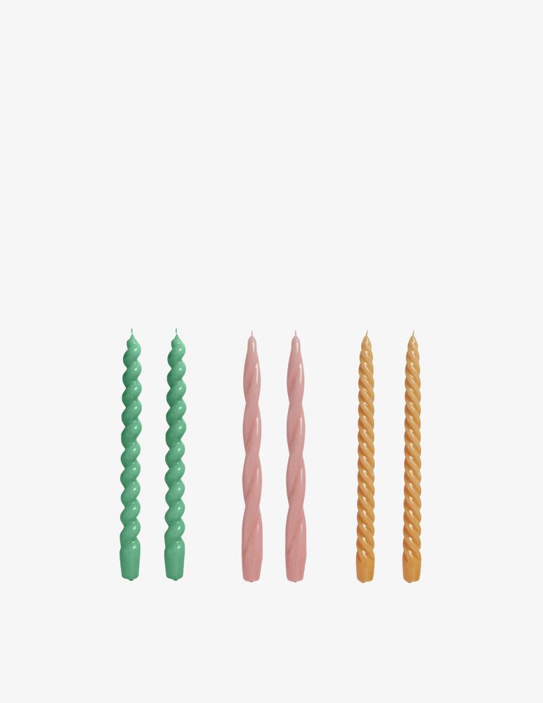 Hay Candle Long Mix Set of 6 - picture 1 Hay Candle Long Mix Set of 6 - picture 1