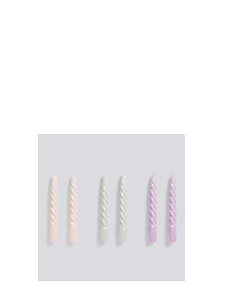 rinascente Hay Candela Twist Set di 6 - Grigio