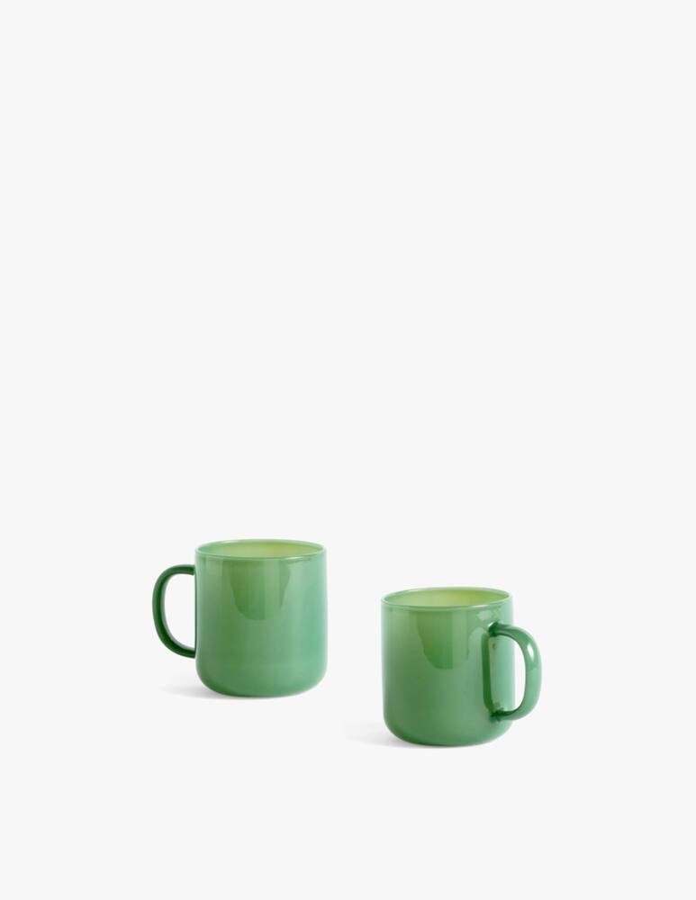 rinascente Hay Borosilicate Mug Set 2 Pcs - Green