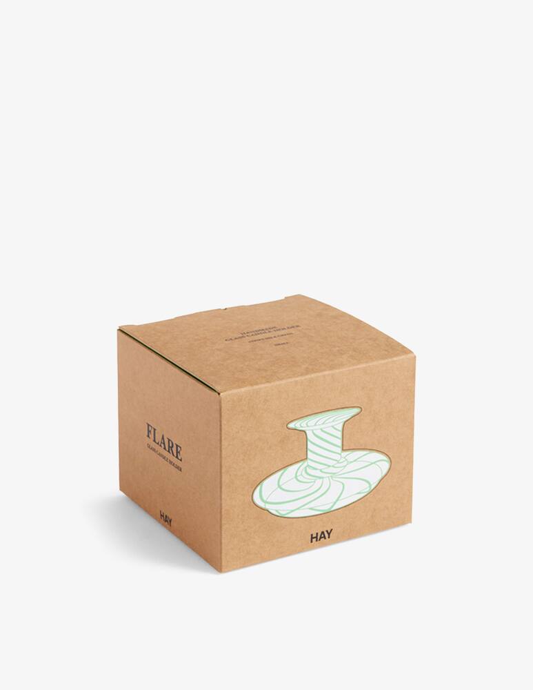 rinascente Hay Flare Stripe Milk S portacandele - Verde