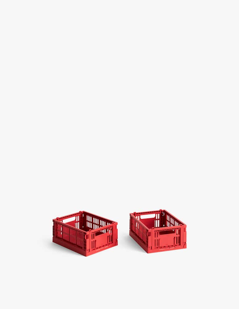 Hay Colour Crate Mini Red Set Of 2 - picture 1 Hay Colour Crate Mini Red Set Of 2 - picture 1