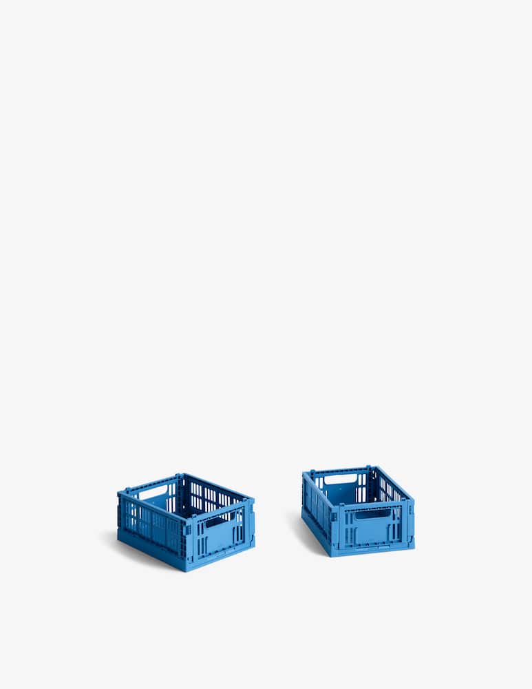 Hay Contenitori Mini Colore Blu Elettrico Set Di 2 - immagine 1 Hay Contenitori Mini Colore Blu Elettrico Set Di 2 - immagine 1