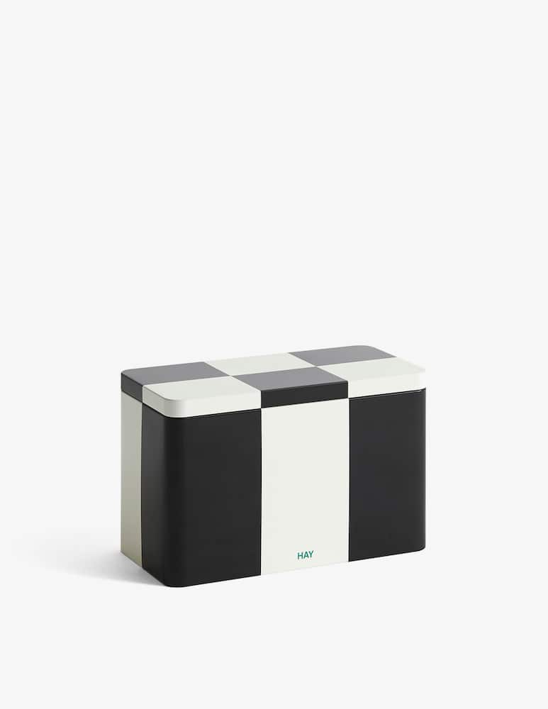 Hay Tin Container M Black And Off White - picture 1 Hay Tin Container M Black And Off White - picture 1