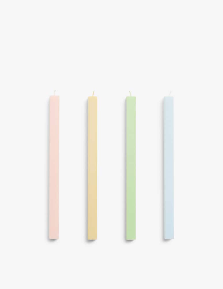 rinascente Hay Square Candle Fresh Set Of 4