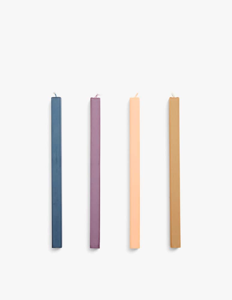 rinascente Hay Candele Quadrate Dark Set Di 4