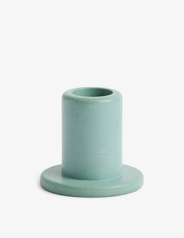 rinascente Hay Tube Portacandele In Cemento Verde Smeraldo