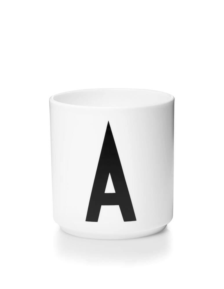 rinascente Design Letters Personal Porcelain Cup  A - Bianco