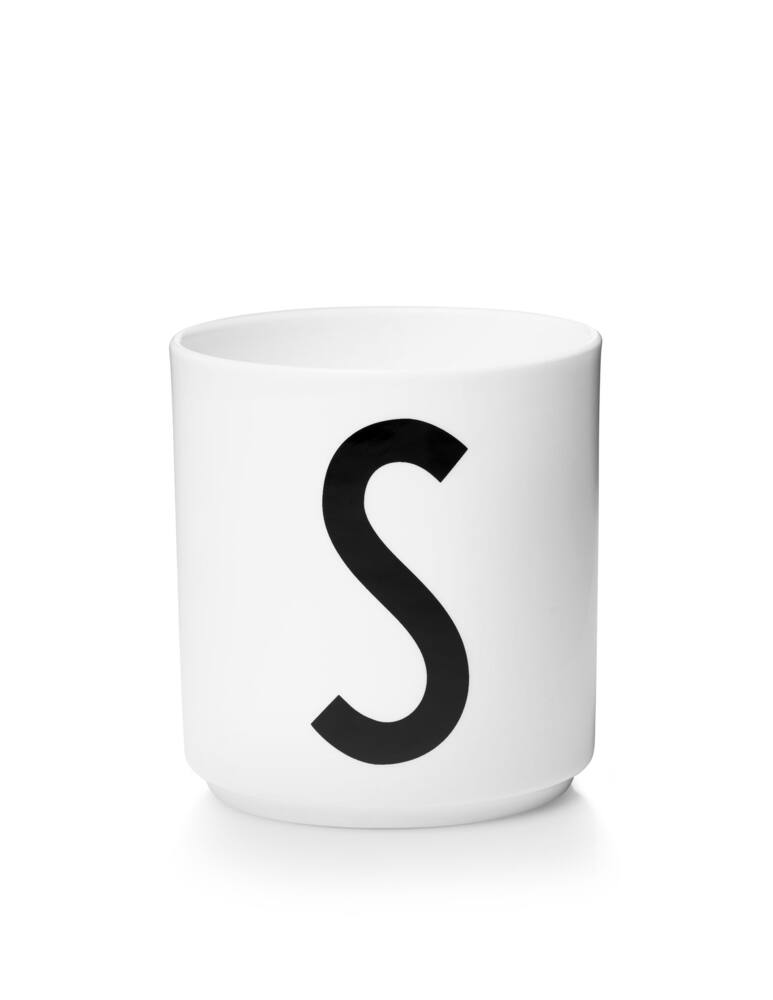 rinascente Design Letters Personal Porcelain Cup  S - Bianco
