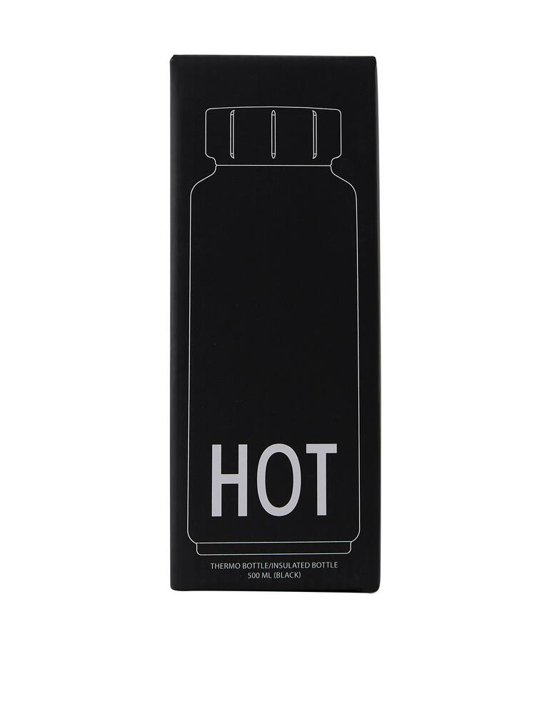 rinascente Design Letters Bottiglia termo-isolata Hot&Cold 500 ml - nero