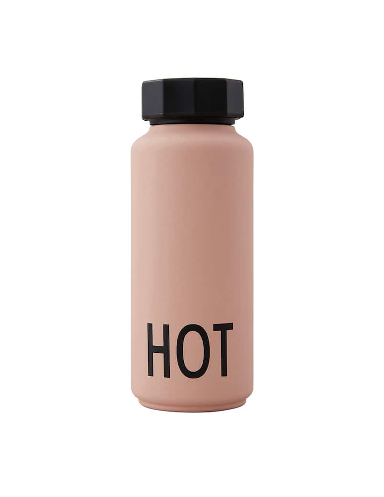 rinascente Design Letters Thermo/Insulated Bottle Hot&Cold 500 ml - pink