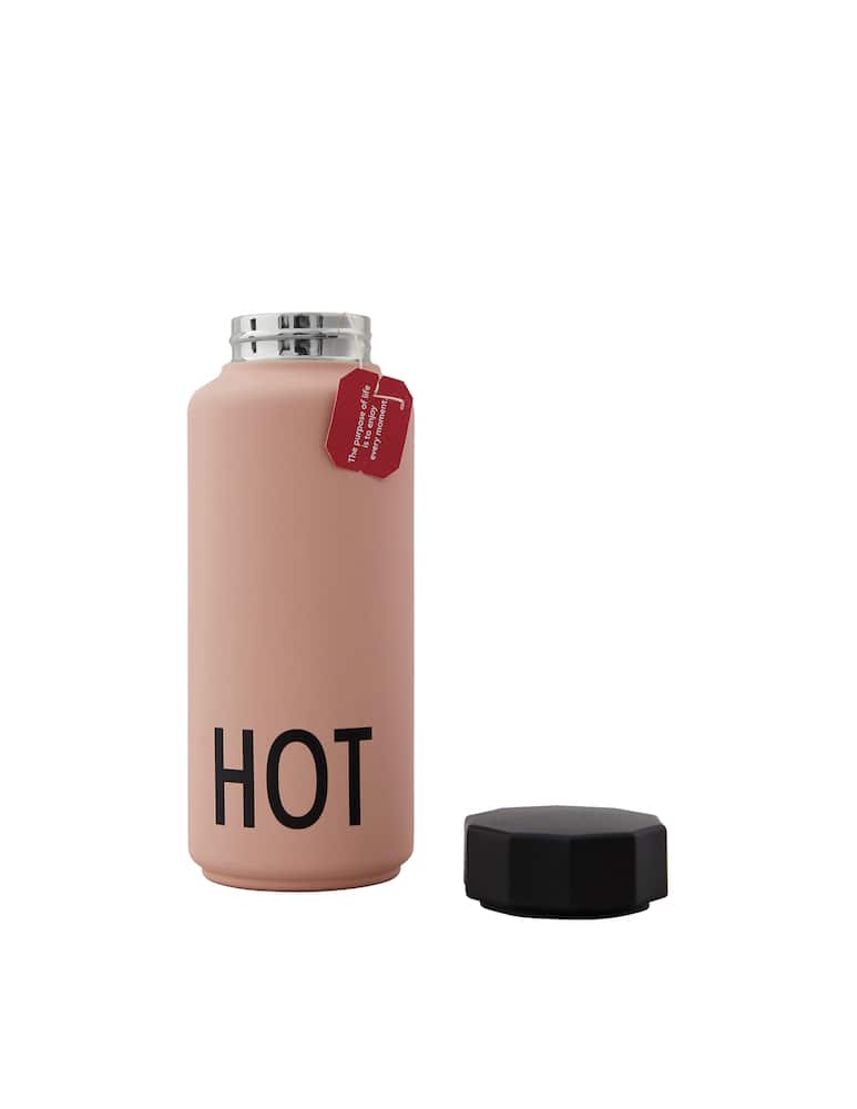 rinascente Design Letters Thermo/Insulated Bottle Hot&Cold 500 ml - pink
