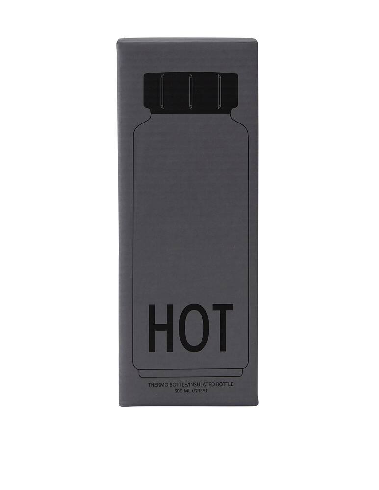 rinascente Design Letters Thermo/Insulated Bottle Hot&Cold 500 ml - grey