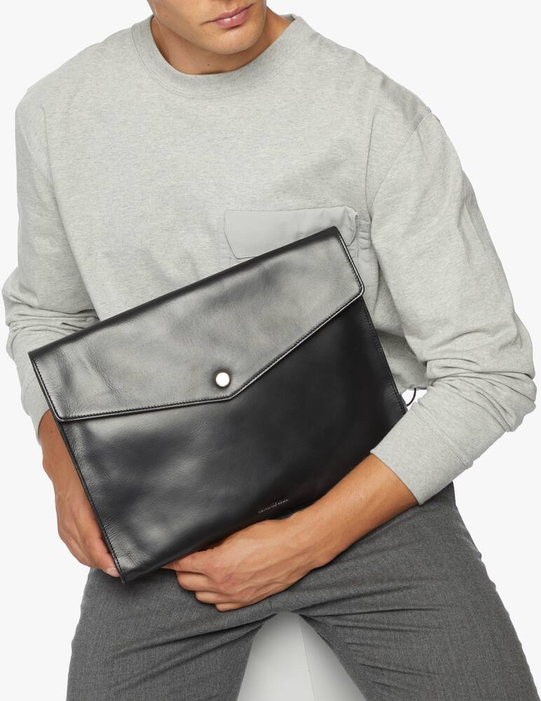 rinascente Royal Republiq Custodia per laptop in pelle - nero