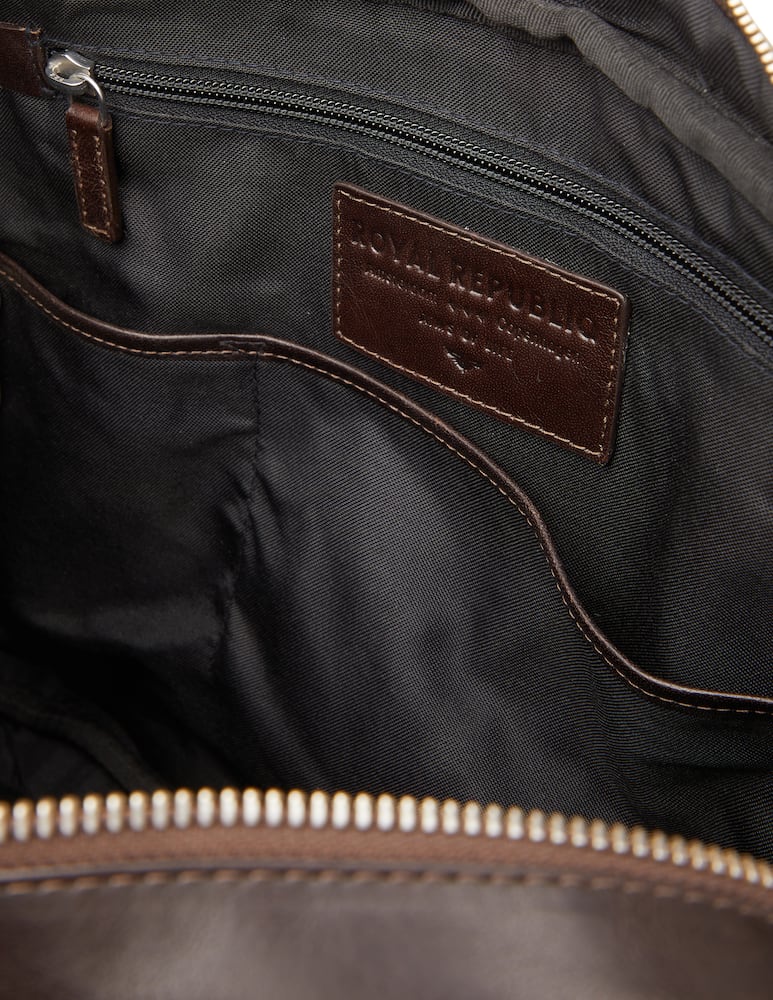 rinascente Royal Republiq Bosa da giorno Pioneer in pelle - marrone