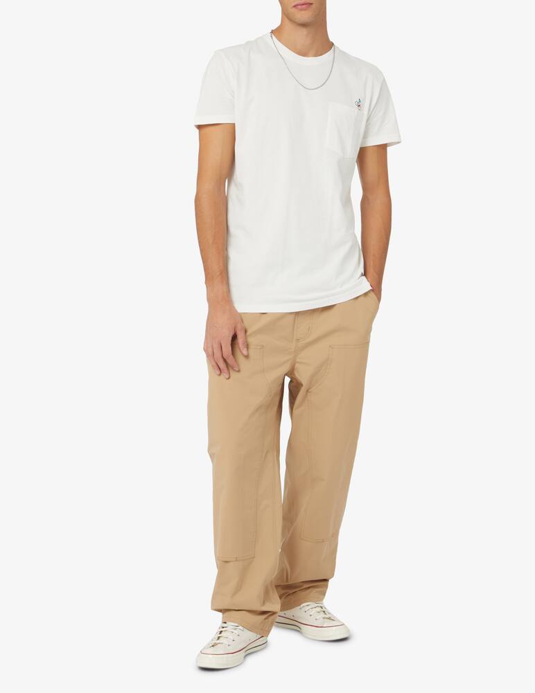 rinascente Revolution Maglietta ricamo bici taschino - Bianco