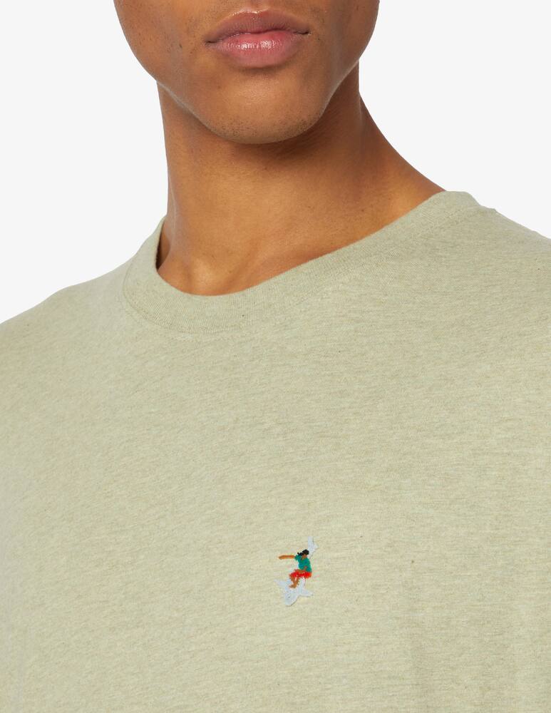 rinascente Revolution Embroided surf shark t-shirt 