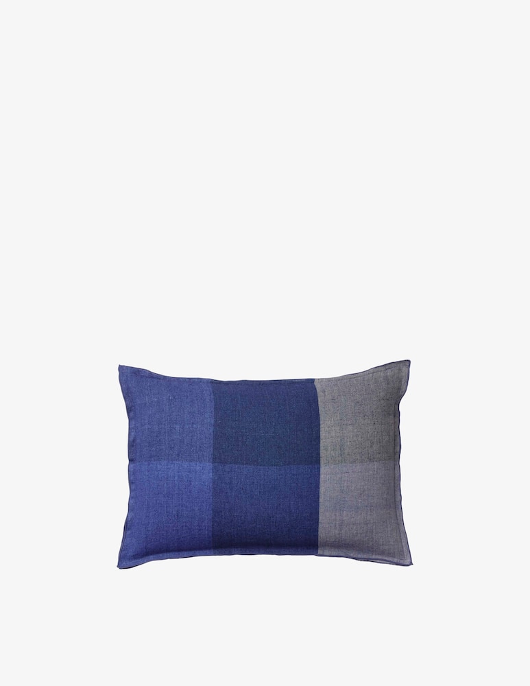 rinascente Bungalow Fodera per Cuscino Lino - Blu