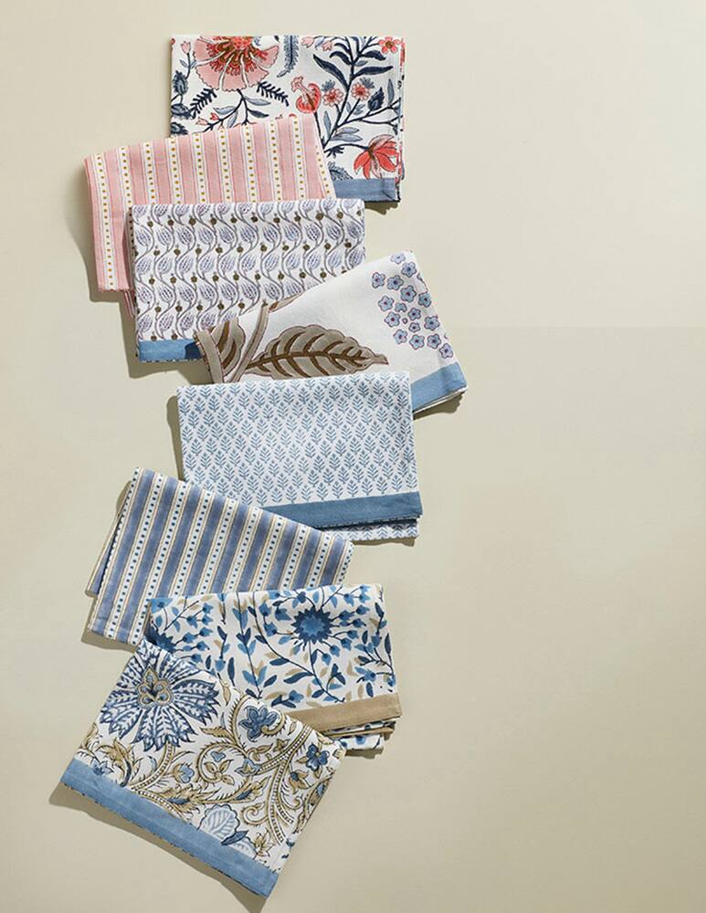 rinascente Bungalow Kitchen Towel Kanpur Sky Blue - Light blue